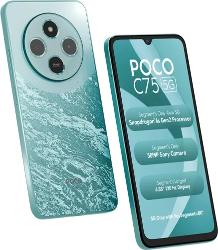 Image of POCO C75 5G (Aqua Bliss, 64 GB)  (4 GB RAM)