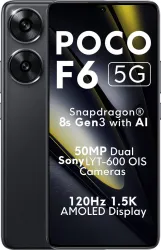 POCO F6 5G (Black, 256 GB) (12 GB RAM)