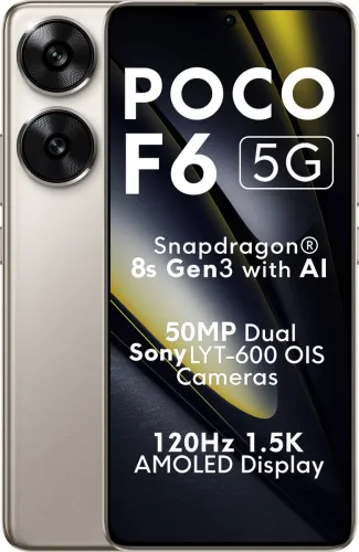 Image of POCO F6 5G (Titanium, 256 GB) (8 GB RAM)