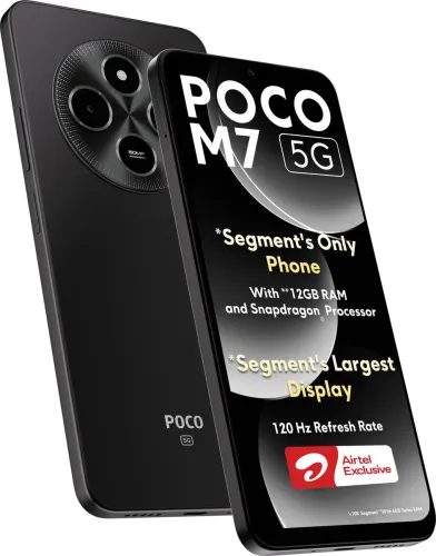 Image of POCO M7 5G (Satin Black, 128 GB) (6 GB RAM)