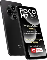 POCO M7 5G (Satin Black, 128 GB) (6 GB RAM)