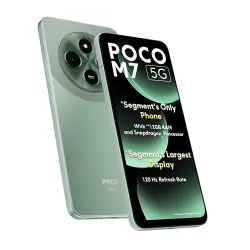 POCO M7 5G Mint Green 6GB RAM|128GB ROM|SD4 Gen2 Processor|6.88\ HD+ Display|50MP Camera|8MP Front Camera|5160 mAh Batt