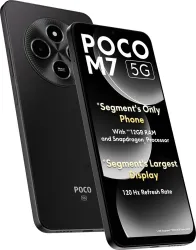 POCO M7 5G (Satin Black, 128 GB)  (6 GB RAM)
