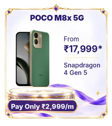 Image of POCO M8x 5G @ ₹17,999 on Flipkart’s Big Billion Days