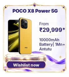 POCO X8 Power 5G @ ₹29,999 on Flipkart’s Big Billion Days