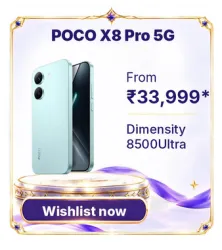 POCO X8 Pro @ ₹33,999 on Flipkart’s Big Billion Days