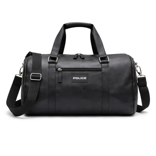 Image of POLICE Travel Duffel Bag I 32L Premium Vegan Leather Weekender Bag, Water-Repellent Gym & Travel Bag with Spacious Main 