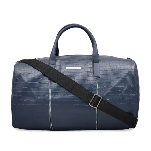 Image of Police Croco Classy PT Navy Duffle Bag for Men | Best for Travel | Luggage Bags