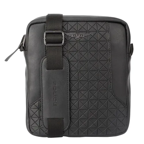 Image of Police Macreth Medium Crossbody Bag - Black