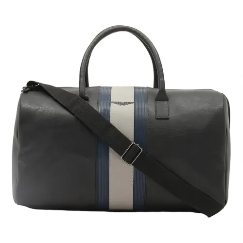Image of POLICE Morrin Duffle Bag - Black/Navy/Grey