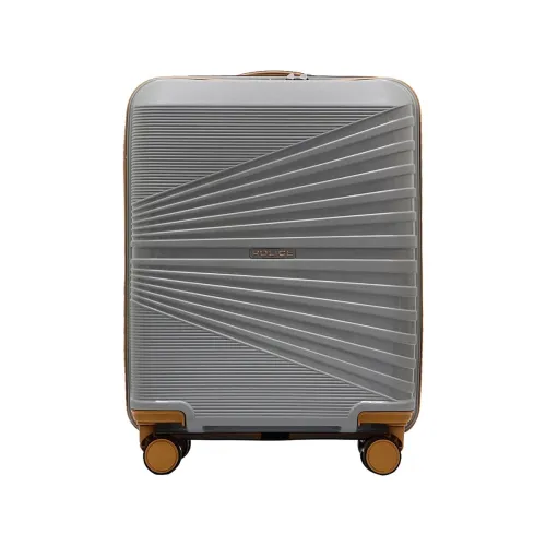 Image of Police Origine Cabin Trolley | 65L Capacity TSA Lock 8 Smooth 360° Spinner Wheels Telescopic Handle PP Hard Shell |
