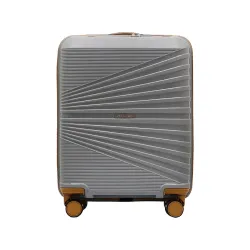 Police Origine Cabin Trolley | 65L Capacity TSA Lock 8 Smooth 360° Spinner Wheels Telescopic Handle PP Hard Shell | Lightweight 20\' Cabin Luggage for Travel & Weekend Trips (Beige/TAN) (Gre...