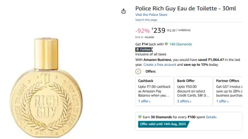 Image of Police Rich Guy Eau de Toilette - 30ml