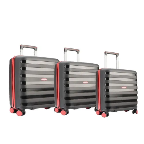 Image of Police Set of 3 Trolley Suitcases