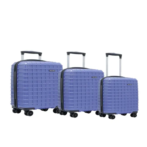 Image of Police Set of 3 Trolley Suitcases