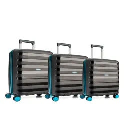 Police Set of 3 Trolley Suitcases
