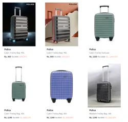 Police  Suitcase Trolley Bag Starting at ₹999