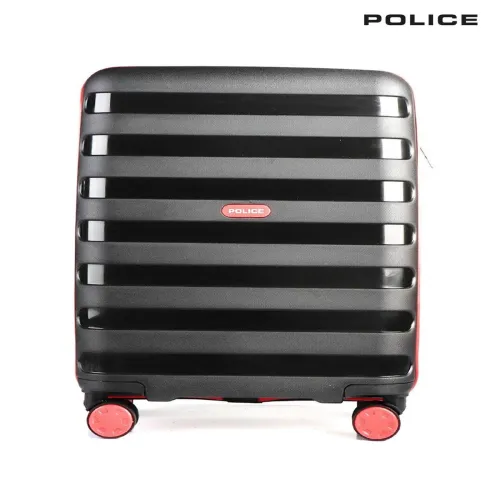 Image of Police Textured Cabin Suitcase Trolley Bag- 40L