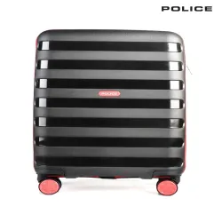  Police Textured Cabin Suitcase Trolley Bag- 40L