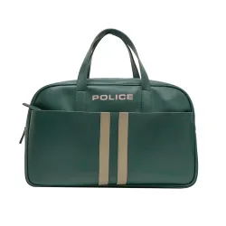 POLICE Vintage Spotz 40L Premium Travel Duffle Bag | Vegan Leather Weekend & Gym Bag for Men & Women | Spacious Interior with Front Utility Pocket | Stylish Carry-On Overnight Bag I Vintage....