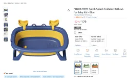 POLKA TOTS Splish Splash Foldable Bathtub