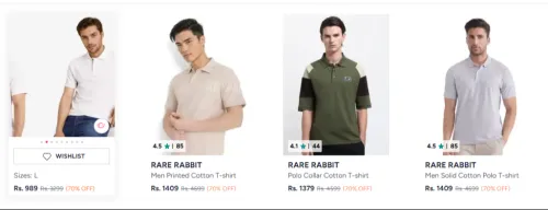 Image of Polo T Shirts at minimum 70% Discount