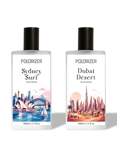 Image of Polorizer Set Of 2 Sydney Surf & Dubai Desert Eau De Parfum - 200ml