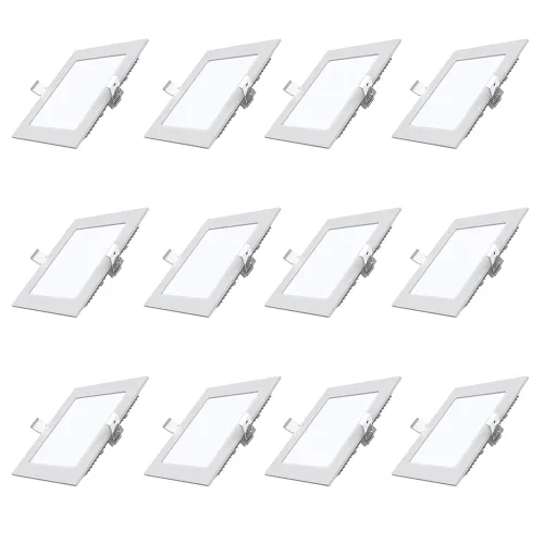 Image of Polycab 3W LED Panel Light Scintillate Edge Slim Square Smart Offers Bright Lumination Long Lifespan No Harmful Radiatio