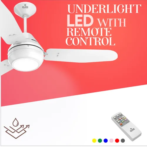 Image of Polycab FCESPST026P1200 mm Ceiling Fan (1 Star | White | Pack of 1)
