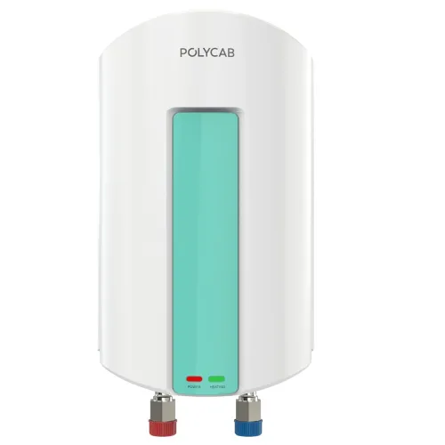 Image of POLYCAB Intenso 3 litre, 3 KW Electric Instant Geyser (Water Heater) For Home & Kitchen | Efficient Heating Element | En