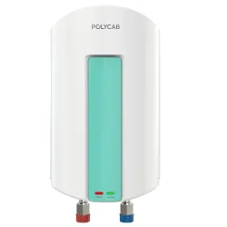 POLYCAB Intenso 3 litre, 3 KW Electric Instant Geyser (Water Heater) For Home & Kitchen | Efficient Heating Element | En