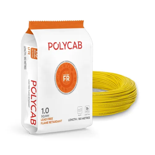 Image of Polycab LF FR 180M coil | 4 SQ MM | Flame Retardant technology | Lead free insulation | 99.97% high purity copper | Rode