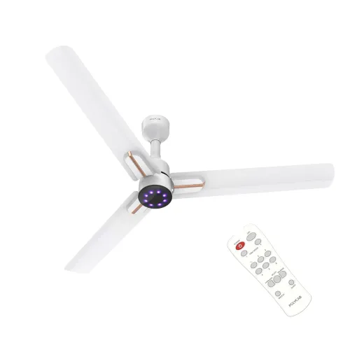 Image of Polycab Wizzy Neo LED 2.0 1200mm BLDC Ceiling Fan with remote | BEE 5 Star Rated, Higher Air Delivery | LED Indicator,Sl