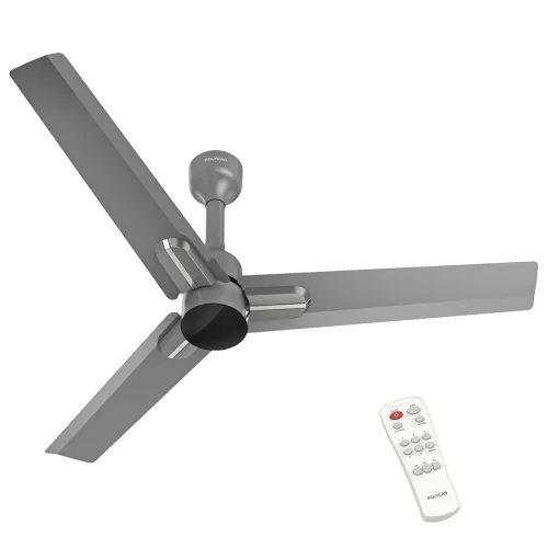 Image of POLYCAB Wizzy Neo 1200mm 5-Star BLDC, Remote Ceiling fan for Living Room| 