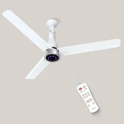 Polycab Wizzy Prime 1200mm BLDC Ceiling Fan with remote|BEE 5 Star Rated, Higher Air Delivery|LED Indicator,Reverse,Boost,Sleep and Breeze Mode |3 Years Warranty, Free Installation (Matt Whi...