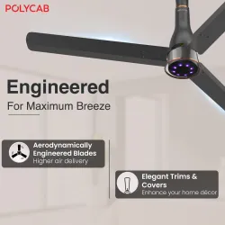 Polycab Wizzy Prime100% CopperLED Indicator Higher Air Delivery with 3 Year
