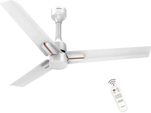 Image of Polycab Wizzy Neo BLDC Motor 1200mm Ceiling Fan (White Rose Gold)