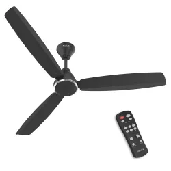 Polycab Wizzy Vibe 1200mm 5-Star BLDC Ceiling fan for Home with Remote| Energy Saving | High Air Delivery | 3+1 yr Warranty [Matt Black]