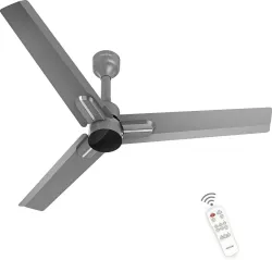 Polycab Wizzy Neo 1200mm BLDC Ceiling Fan with Remote (Ash Grey, 5-Star)