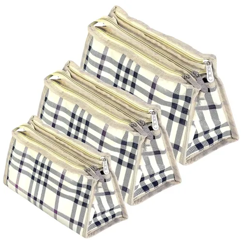 Image of Polyester Set of 3 Multipurpose Travel Pouch 