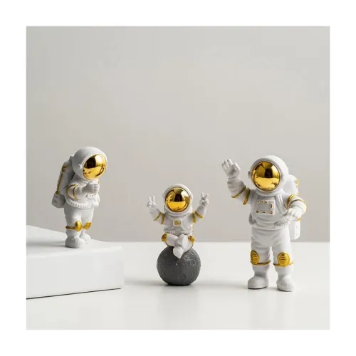 Image of Polyresin Astronaut Statue Study Office Desk Decor Showpiece Gift