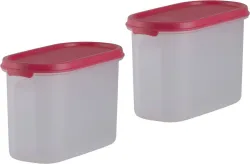 POLYSET Plastic Utility Container  - 1100 ml (Pack of 2, Pink)