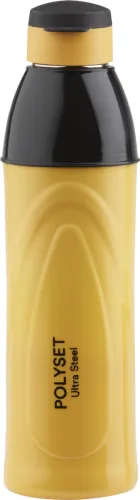 Image of POLYSET Smarty Fliptop 800ml,Double Wall PU Insulated Inner Steel Bottle,Yellow