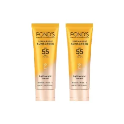 PONDS All Serum Boost Sunscreen Prevent And Fade Dark Patches 50G With The Power Of Spf 55 And Niacinamide-C Serum 100G