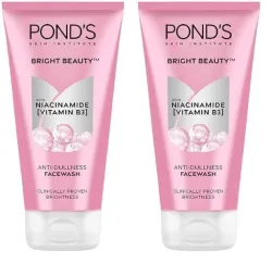 PONDS Bright Beauty Spotless Glow Facewash With Vitamin B3 150G (Pack Of 2)