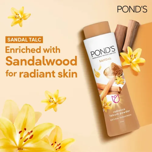 Image of Pond`s Sandal Radiance Talcum Powder 300g