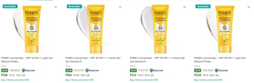 Image of Pond'S Sunscreen @ Up to 63% Discount