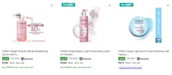 PONDs Beauty and Grooming at minimum 60% Discount