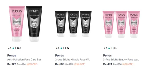 Image of Ponds Beauty Product Minimum 60% Discount