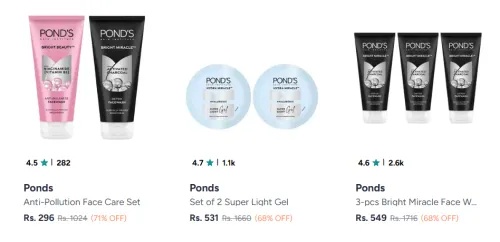 Image of Ponds Beauty Product up to 71% Discount